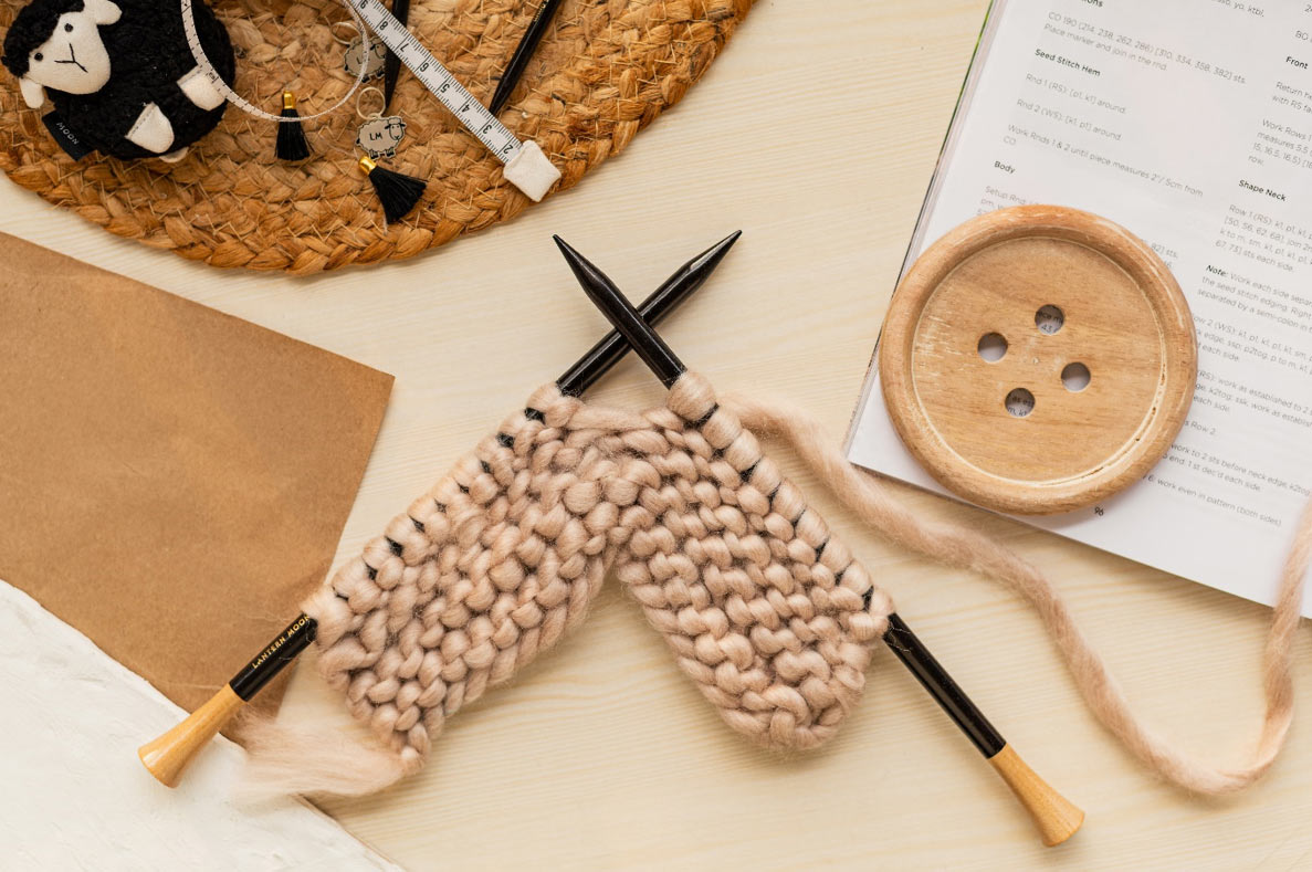 knitting with Lanternmoon Knitting needles