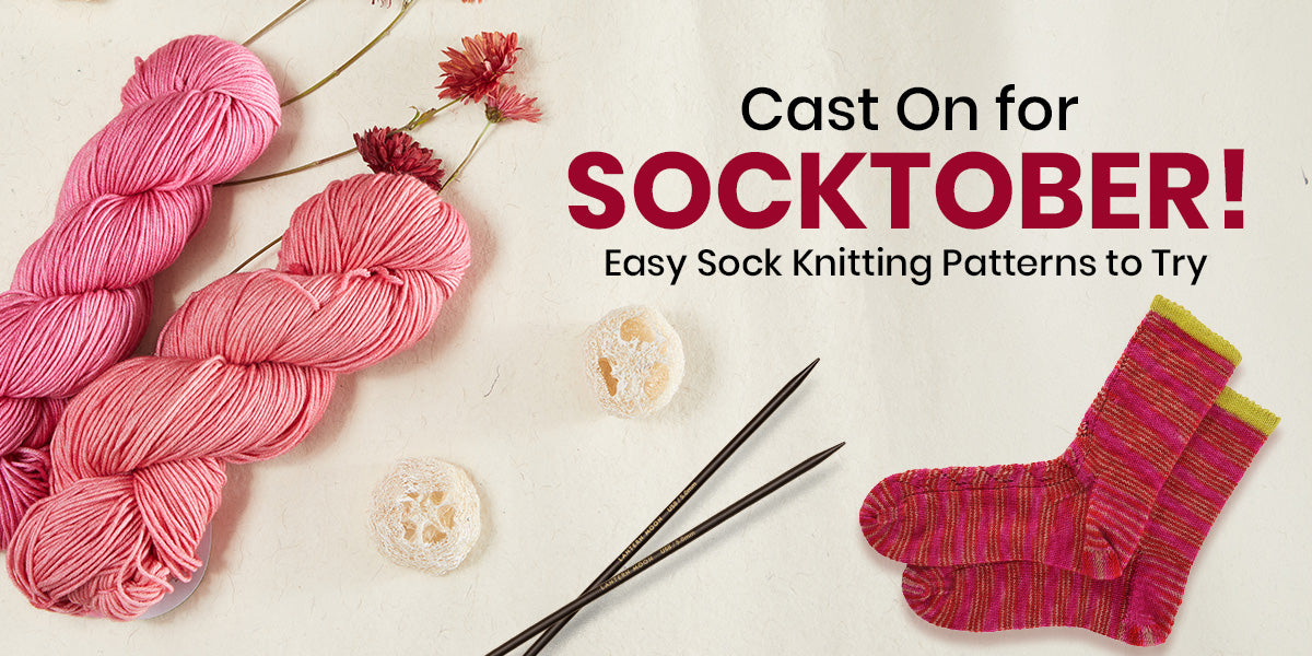 Easy Sock Knitting Patterns for the Socktober Challenge