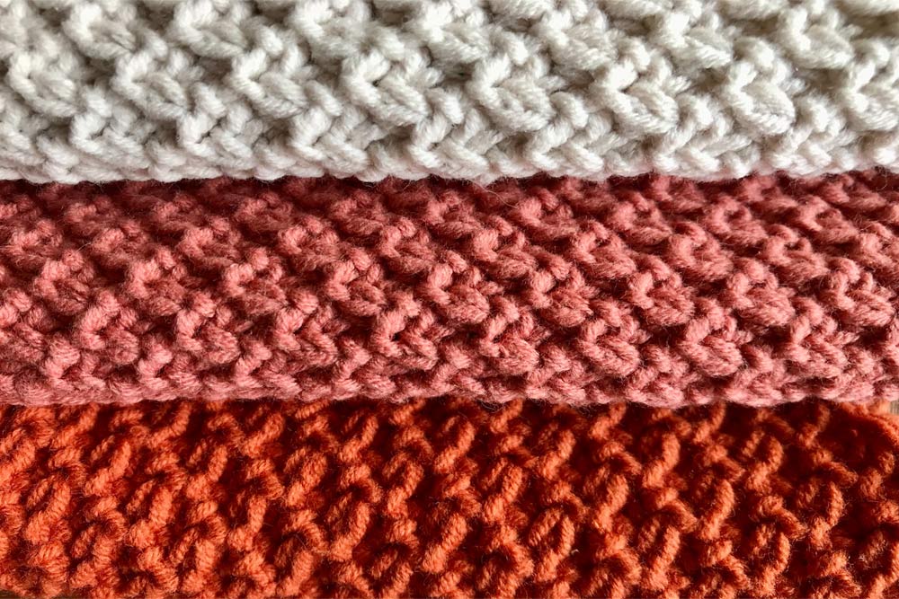 Seed stitch knitting pattern