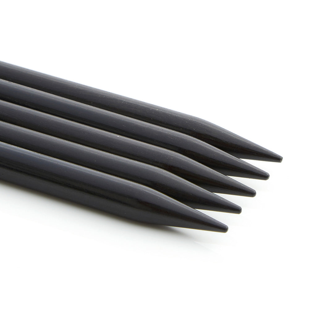 ZEN 7 Inch Double Point Triangular Rosewood Knitting Needles set of 5