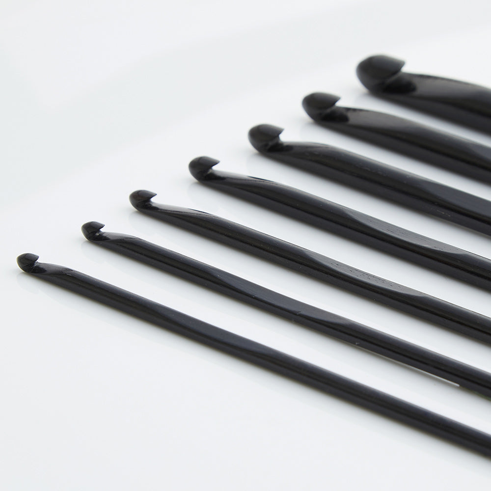 Lacis Double-Ended Ebony Crochet Hooks 3/Pkg-D4/3mm - 3 , F6/4mm - 3.5 ,  J10/6mm - 4, 1 count - Fry's Food Stores